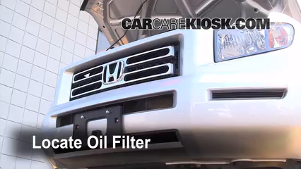 Oil &amp; Filter Change Honda Ridgeline (2006-2014) - 2008 Honda Ridgeline ...